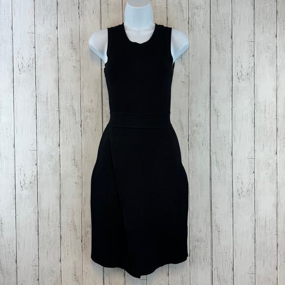 ALC Black Scoop Neck Bandage Sleeveless Stretch Bodycon Ponte Knit Dress Size XS - Picture 2 of 12
